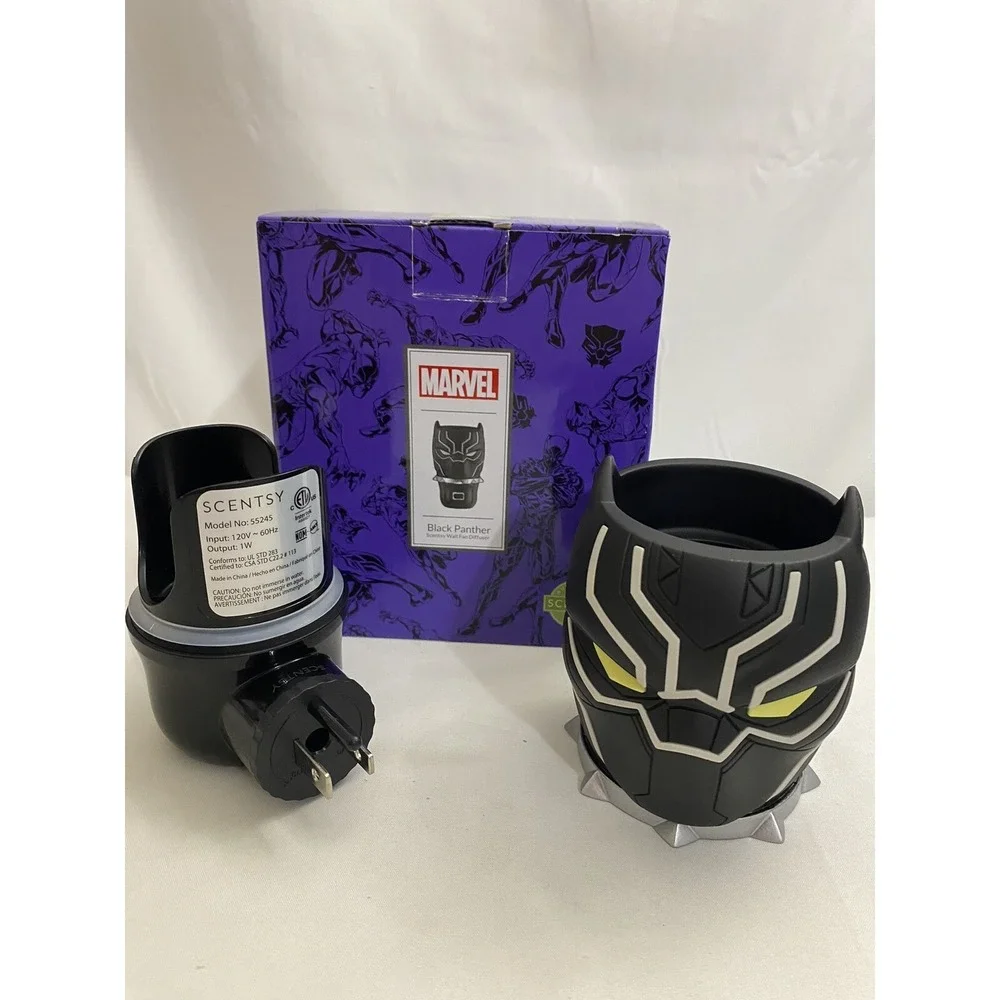 Scentsy Marvel Black Panther Wall Fan Diffuser Plug In Warmer NIB No Pods